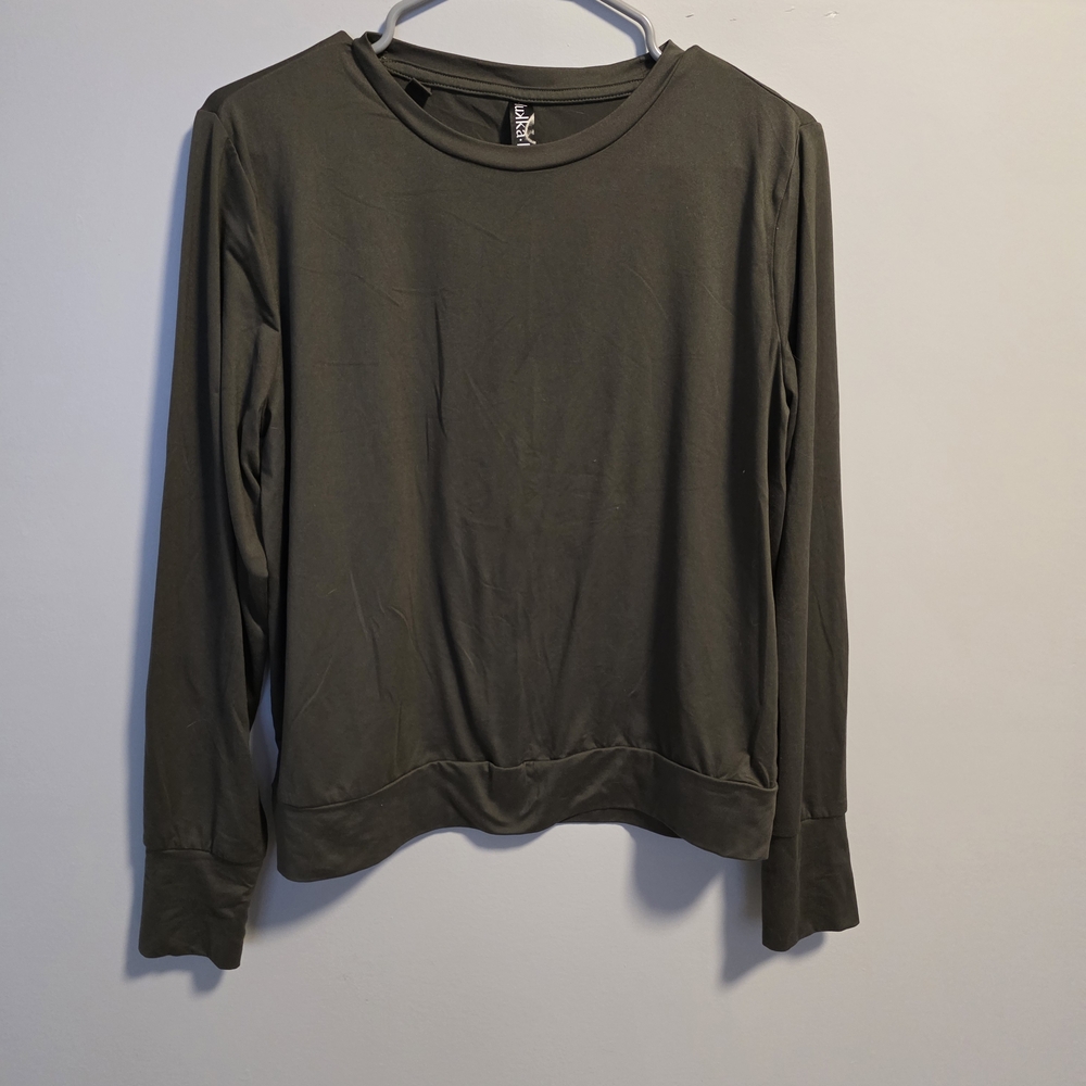 Classic Olive Long Sleeve Women's Top